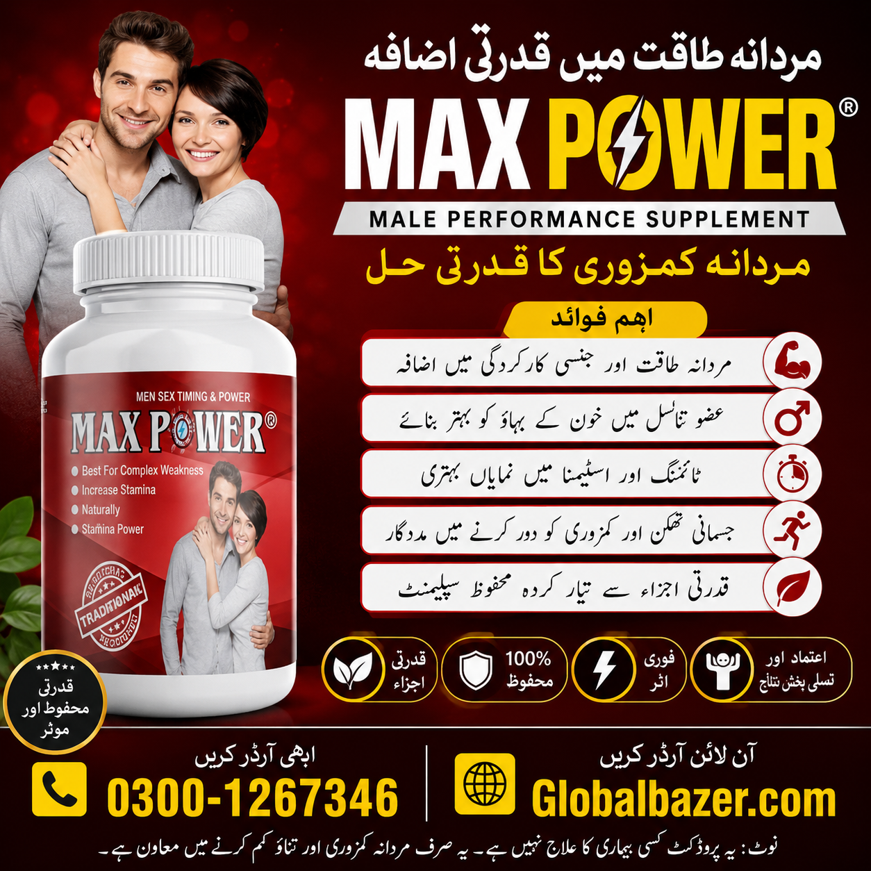 Max Power 60 Capsules Best Price In Pakistan – GlobalBazer