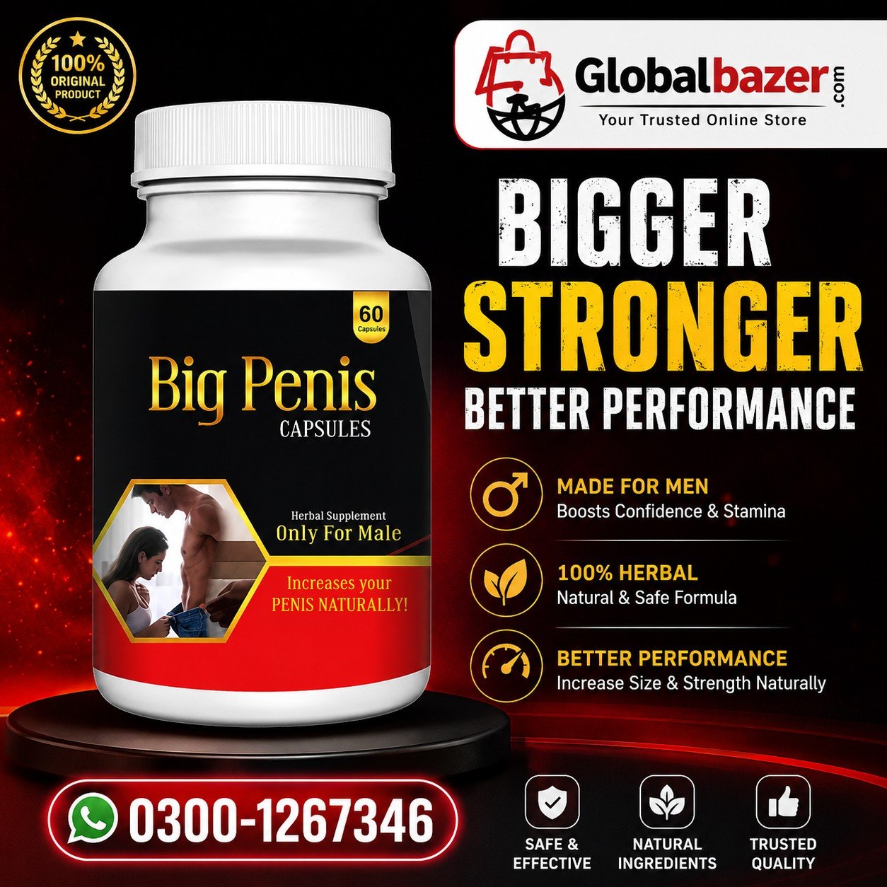 Big Penis 60 Capsules Best Price In Pakistan