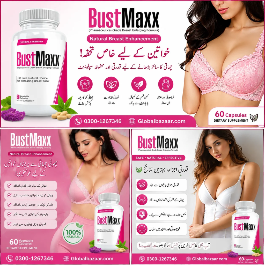 Natural Breast Size Bustmaxx 60 Capsules best price Pakistan