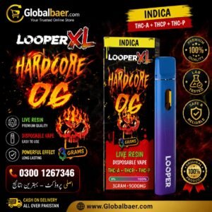 Looper Vape Pod Disposable 3G product packaging and disposable vape device